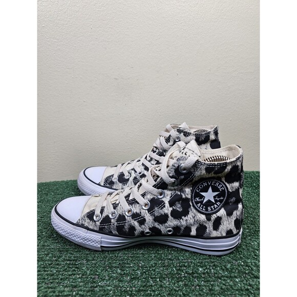 Converse Chuck Taylor All Star Cheetah Hi Top Shoes Womens Size 7 553399F - Picture 2 of 12